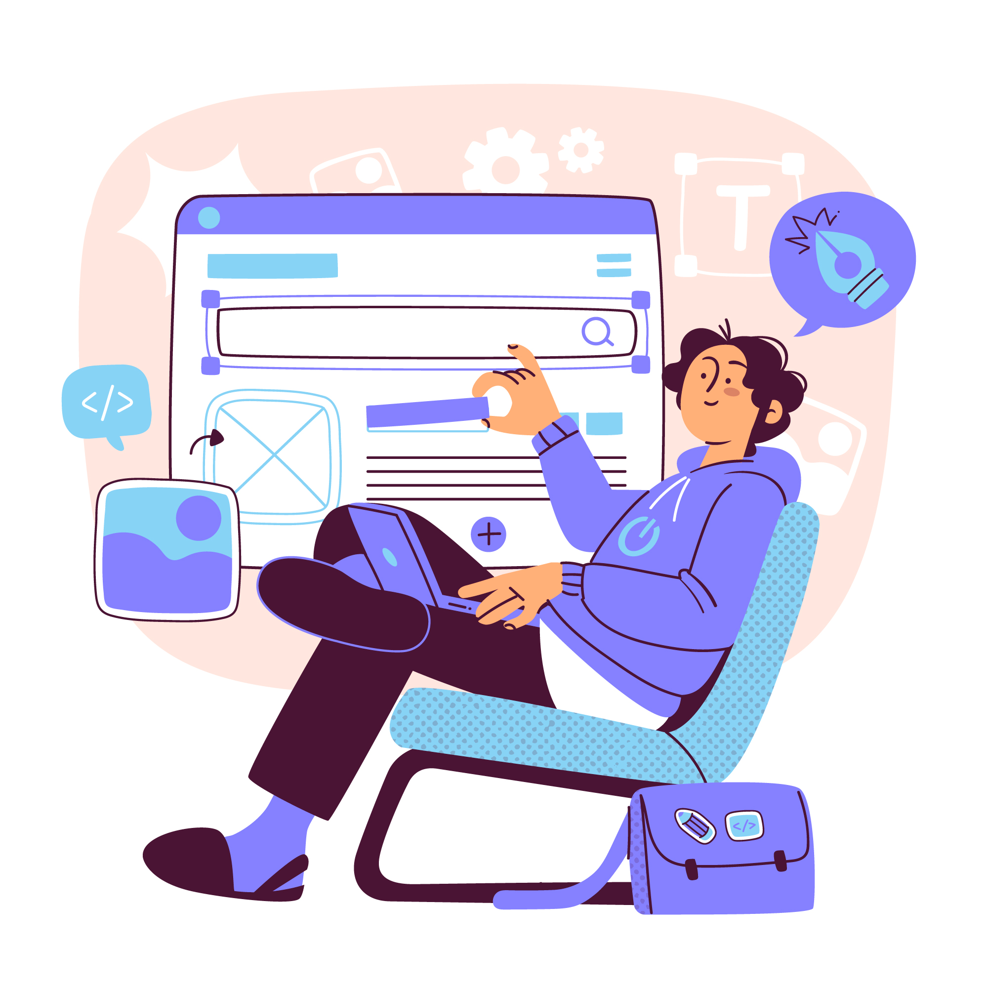 Laravel E-commerce Workshop Illustration